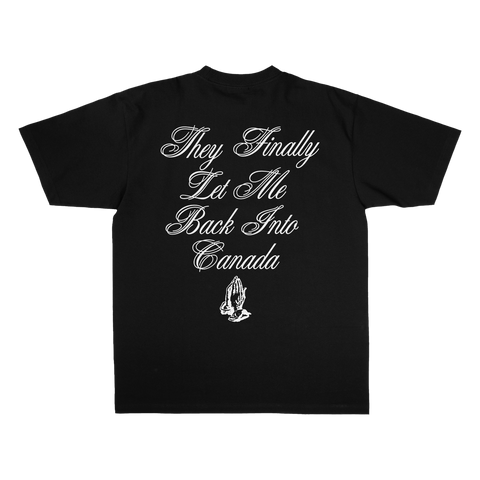 Canada Statement Black Tee