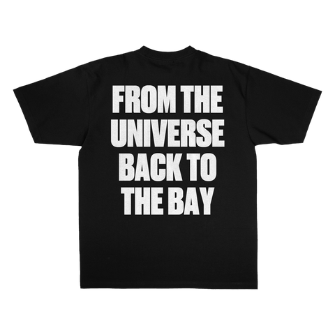From the Bay Statement Black Tee