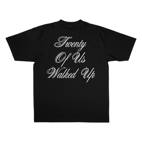 Twenty of Us Statement Black Tee