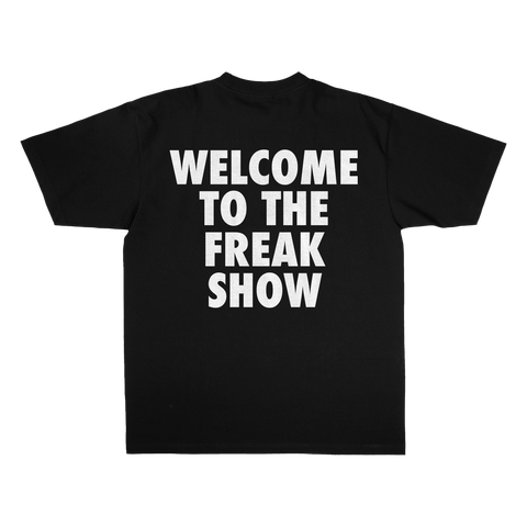 Welcome Freak Show Statement Black Tee